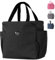 Aiuuee Borsa Termica Porta Pranzo 9L, Borsa Frigo Piccola Impermeabile Lunch Bag, Borsa Pranzo Portatile per Scuola Ufficio Lavoro Viaggio Picnic (Nero)