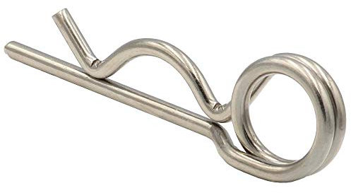 Federstecker doppelt 3,6 x 78 mm - (20 Stück) - Stecker/Splin - aus Edelstahl A4