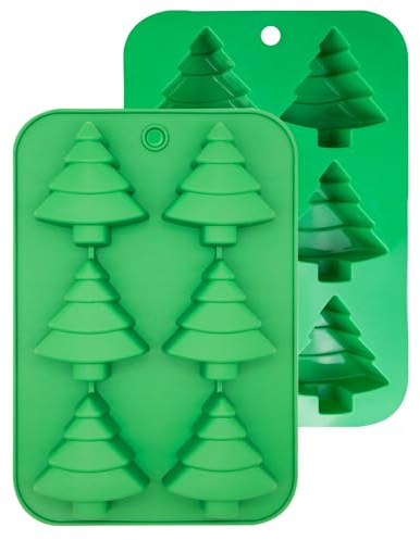 Christmas Silicone Mould, Large Tree Chocolate Moulds, Soap Candy Cake Baking Molds for Home Party Xmas Cake Decoration Y6-LLSDSMJ