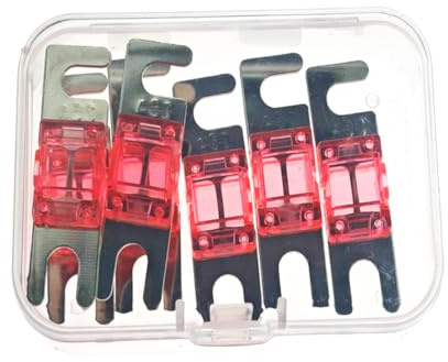 Lot de 7 mini fusibles ANL 25 A, fusibles ANL 25 A, fusibles AFS 25 A, fusibles audio de voiture, mini fusibles ANL, 25 fusibles AFS, adaptés pour systèmes électroniques audio marins automobiles