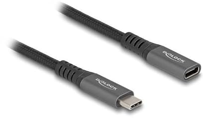 DeLOCK 80021 USB Kabel USB 3.2 Gen 2 (3.1 Gen 2) 0,5 m USB C Schwarz
