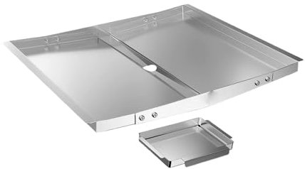 Gralara Vassoio per Grasso 18-24 Sostituzione della vaschetta raccogligocce per griglia Resistente al Calore Resistente alla ruggine per Barbecue da Cucina