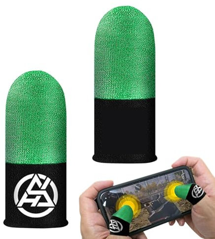 Manchons de doigts lumineux pour jeux vidéo, manettes de doigts pour manette de jeu mobile, manchon de doigt pour écran tactile pour jeux de téléphone portable