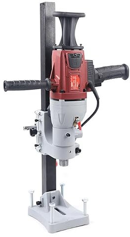 MEHOOSPVN Trapano a nucleo, 2200 W, trapano a nucleo diamantato, trapano a nucleo, per bagnato, asciutto, foratura diamantata, 80 mm, 1200 giri/min, design impermeabile per cemento armato, mattoni,