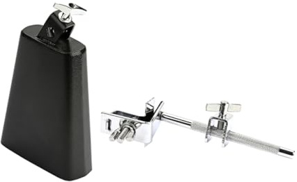 Professionelles Schlagzeugset Kuhglocke Metall Schwarz | 1 Satz Wc51b, Stabiles Zubehör für Percussion, Rich Sound, Sicher Nutzbar, Inklusive Drum Satz