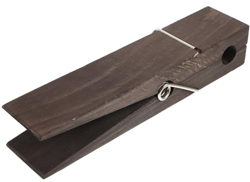 HOMOCONO Porte-Serviettes Bois Géant Forme De Pince à Linge Clip Robuste Et Antidérapant pour Salle De Bain pour Draps Serviettes Et Vêtements Dimensions