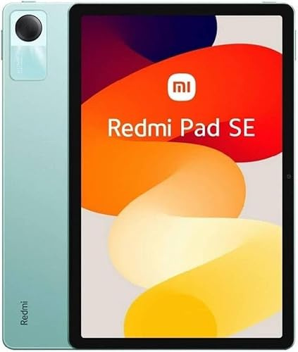 XIAOMI Redmi Pad SE 11 Inch Octa Core 4 Speaker Global ROM Dolby Atmos 8000mAh Bluetooth 5.3 8MP + Dual USB 33W Car Fast Charger (Mint Green, 4GB+128GB