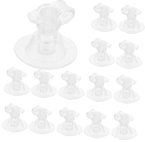 TOYANDONA Buse Gonflable PVC Transparent Lot de 50 Pièces pour Bouée | Portable, Compatible Plupart des Pompes, Camping, Fêtes D’Anniversaire, Rechange Pratique Compact