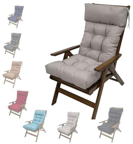 Cuscini per Sedia a Dondolo in Vimini Impermeabile Cuscino per Sdraio da Giardino Antiscivolo Cuscinos per Lettino Prendisole per Interni,Esterni, Altalena, Patio，Balcone, Spiaggia(A3,125x55x10cm)
