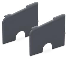 85mm Profile 22 Window & Door Sill End Caps (Pair) - Anthracite Grey