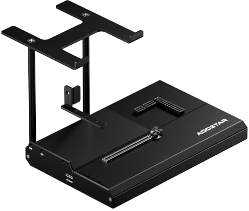 AOOSTAR EG01 eGPU Estación de acoplamiento con OCuLink, estación de acoplamiento para tarjetas gráficas GPU externa, PCIe4.0x4 (64 Gbps), 150 W DC, soporta fuente de alimentación ATX/SFX, compatible