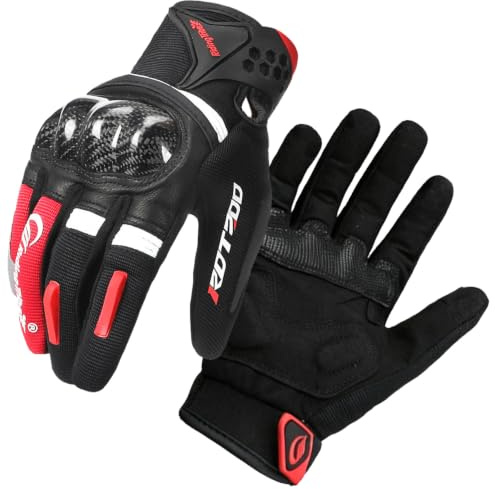 XIGINE Gants de Moto,Gants Moto Été Homme,Gantsi Motos Hommes,Gantsi à Écran Tactile Plein Doigt,Gant d'équitation à écran Tactile Respirant,pour la Course de Motos,VTT,Escalade