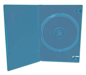 MediaRange Blu-ray boîtiers pour 1 disque – 11 mm – Lot de 50 – Bleu