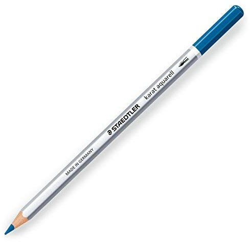 STAEDTLER KARAT AQUARELL Pencil - Professioneller Aquarellstift - Einzelstift - Delfter Blau - 63