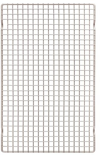 CHEFMADE Baking and Cooling Rack, 16.3-Inch Non-Stick Bold-Grid Design Rectangle Wire Rack for Oven Baking (Champagne Gold)
