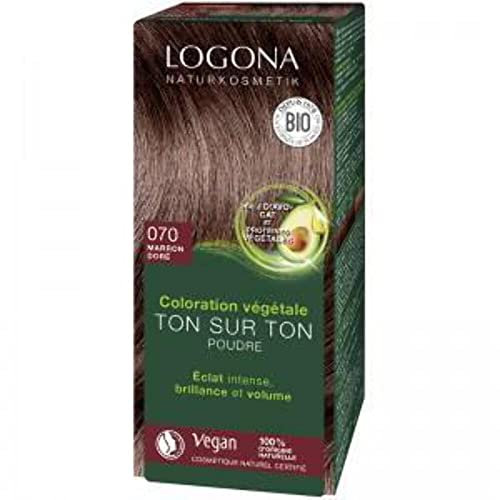 LOGONA 03013 Haarfarbe Braun - Haarfarbe (Braun, Kastanienbraun, normales Haar, pflegend, Frauen, Avocadoöl)