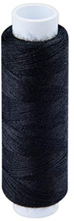 Starker Nähfaden aus Polyester für Profis von Pasmanta, Feinste Spulen, Universeller Mehrzweckgarn fürs Hand- und Maschinennähen, Rolle: 200 m, von Pasmanta seit 1953 (5610 - Schwarz)