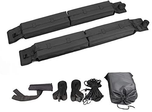 Vigcebit Galerie Toit Voiture Souple Universelle, Tapis Barre À Bagages pour Kayak, Planche Surf, Canoë, Snowboard, Planche À Pagaie - pour Voitures sans Toit