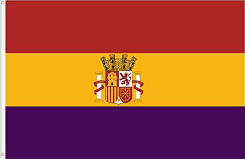 BANDERA DE ESPAÑA 1931-1938 SEGUNDA REPUBLICA. CALIDAD RASO PREMIUM 120D. TAMAÑO GRANDE 150X90 CM