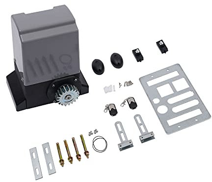 Acesunny Sistema de accionamiento para puertas correderas, mando a distancia, 1200 kg/2000 kg, motor completo IP44 (750 W)