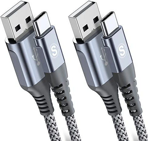 2-Pack 0.5M USB C Cable 3.1A Fast Car Charger Cable Compatible for iPhone17 air 16 15 Plus Pro Max, Samsung Flip/Fold 7 6 5 4 3 S26 S25 S24 S10 S20 S21 S22 S23 A16/15/14/13/12 A35/A34 A56/55/54, Pixel