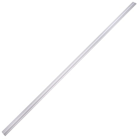 SPRINTIS Schneidelineal aus hochwertigem Aluminium, Lineal mit Anti-Rutsch-Beschichtung und genauer Stahlkante, ohne Fingerschutz (150 cm)
