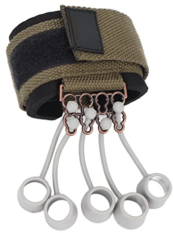 Fingertrainer, Fingerstärkungsgerät, Griffkrafttrainer, Gitarren-Fingerkrafttrainer, Finger-Widerstandsband für Klettern, Gitarre, Tennis, Baseball (20 Pfund)