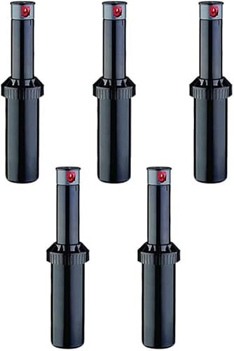 Arroseurs Enterrés pour Gazon | Arroseurs de Jardin | Pack de 5 Arroseurs de Jardin K-Rain Minipro 1/2'' | Portée 5,1 à 9,1 m | Arroseur pour Irrigation par Aspersion Jardin Émergent Réglable