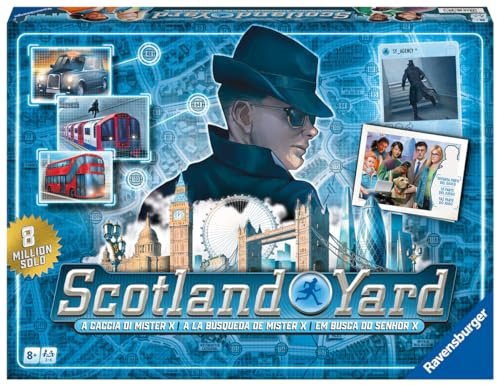 Ravensburger - Scotland Yard Refresh 40° Anniversario | Giochi Da Tavolo | Regalo Bambino 8 Anni | Giochi Da Tavolo Adulti E Bambini 8 Anni O Più | 2-6 Giocatori