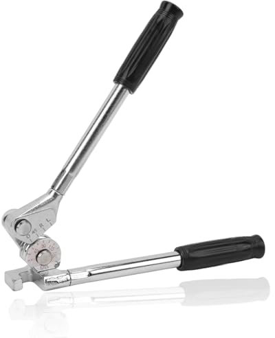 Nimomo Manual Tube Bender, 180 Degree Pipe Bender Tubing Bender, 1/4 (6mm) Tube Bender Tool Manual Tubing Bending Tools with Clear Scale for Copper, Brass, Aluminum, Thin Stainless Steel Pipes