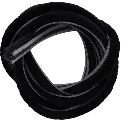 MICEL - 92608 - Burlete para Mosquitera, Fácil Montaje y Adaptabilidad, Recortable, de Polipropileno Resistente, Acabado Negro, Incluye 3 metros