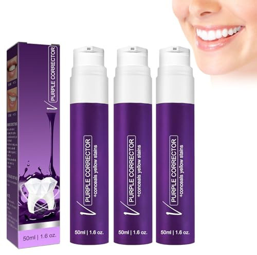 3PCS Zahnpasta, V34 Lila Zahnpasta, 3PCS*50ml, toothpastes1 | Zahnpasta, Lila Zahnpasta, Zahnpasta zum Entfernen von Flecken, Reinigen von Zähnen