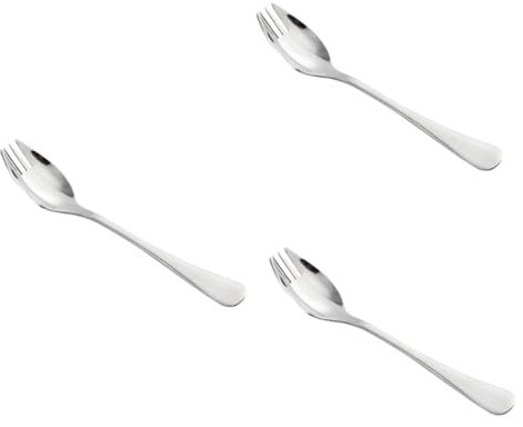 BESPORTBLE 3pcs Dual-Purpose Picnic Spork for Stainless Steel Fork Spoon Outdoor Camping Tool