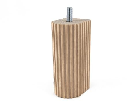 Rowzec Design 4er Set, 10 cm, Möbelbeine aus Holz, Möbelfüße für Besta, Schrank, Sofas, Betten, Kommoden, Entwickelt in Deutschland (mit Einsatzbolzen)