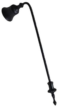 MUXSAM Kerzenlöscher Dochtlöscher Edelstahl Kerzenlöscher mit langem Griff Dochtlöscher Candle Snuffer Kerzenwerkzeug für Kerzen Docht Flammenlöscher Weihnachten Geschenke Dekoration,Schwarz