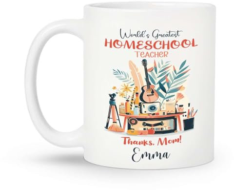 Tazza In Ceramica Appreciation Homeschool Teacher Latte Thè Mug Tazza Da Tè Personalizzata Tazza Personalizzata 330Ml
