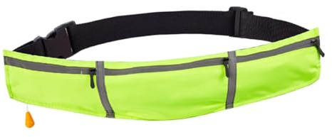 Swim Belt - 150N Buoyancy Waist Life Preserver Belt,Auto-Inflating Reflective Lifesaving Ring For Pool Survival Paddle Board