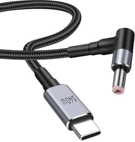 MEIRIYFA USB C to DC 5.5mm x 2.5mm Power Cable, PD 140W USB Type C Input to DC 5.5x2.5mm Output Power Charging Cable for Phones, Tablets, Laptop, Router (1.8M)