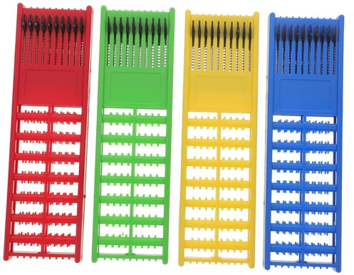 TOYANDONA 4 Stück Teiliges Angelhaken und Vorfachhalter aus Langlebigem Abs Kompakt und Multifunktional für Einfache Aufbewahrung und Organisation von Angelschnüren für Angler Unterwegs