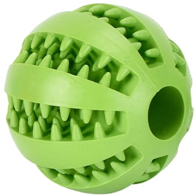 Schnüffelball für Hunde, Leckerli Ball für Hunde, Intelligenzspielzeug für Hunde, Futterball Naturkautschuk, Interaktive Hundespielzeug tragbarer, Zahnputzball, Lernspielzeug für Hunde, Klein 6 cm