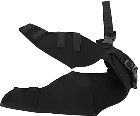 CHICIRIS wasserdichte, Verstellbare Knieschützer für die Hinterbeine Zur Genesung von Arthritis und Zur Unterstützung bei Verletzungen (HJ25 hintere Doppelleggings schwarz S)