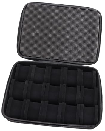 Scatola Porta per Orologi Inplastica, Custodia Orologi da Polso Portatile Contiene Fino a 15, portaorologi per uomo da viaggio, Cofanetti Offre Una Protezione Completa Contro Urti e Danni Estern