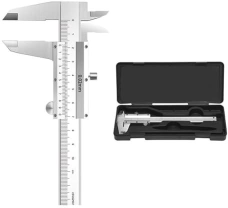 Calibrador Vernier de precisión de 100 mm, calibre analógico de acero al carbono con agarre ergonómico, escala resistente al desgaste y capacidad de medidor de profundidad, para uso doméstico y taller