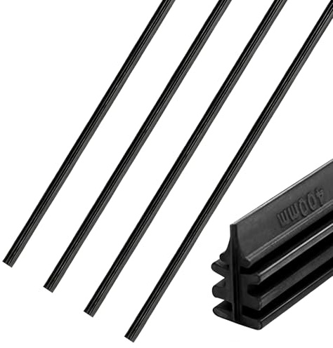 4Pcs 28 Wiper Blade Refills, Universal Windscreen Wiper Rubber Strips for Frameless Windshield Wiper Blades, Front and Rear Replacement Parts for Cars, Vans, Trucks