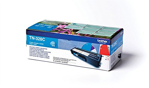 Brother Original Super-Jumbo-Tonerkassette TN-328C cyan (für Brother HL-4570CDW, HL-4570CDWT, DCP-9270CDN, MFC-9970CDW), TN328C, Standard