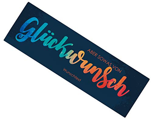 Herz & Heim® Schokolade groß - Aber sowas von Glückwunsch - perfekt zum Geburtstag mit Ihrem persönlichen Wunschtext
