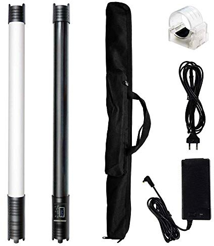 Yidoblo LT-WY4 RGB Handheld Stick LED Video Tube Light 2800k-9990k for Background Color, Filling Light, Film Shooting Light Controlled by Phone App (RGB LT-WY4 without battery)