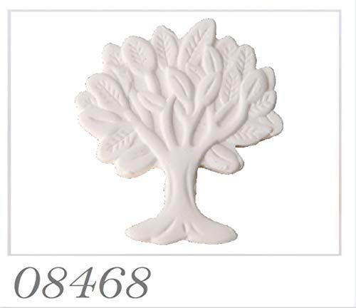12 X Gesso Gessetto ALBERO DELLA VITA BIANCO BOMBONIERE 4XH4,6 CM
