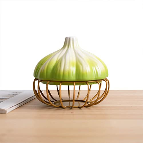 jianpan Iron Ceramic Egg Storage Basket Container Farmhouse Kitchen Organiser Egg Basket Holder Kitchen Worktop Modern Rack for Fresh Vegetables, Eggs, 6.7 x 6.3 Inches