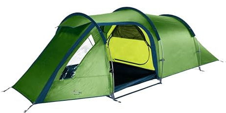 Vango Omega 350 Grün - Geräumiges leichtes 3 Personen Tunnelzelt, Größe 3 Personen - Farbe Pamir Green